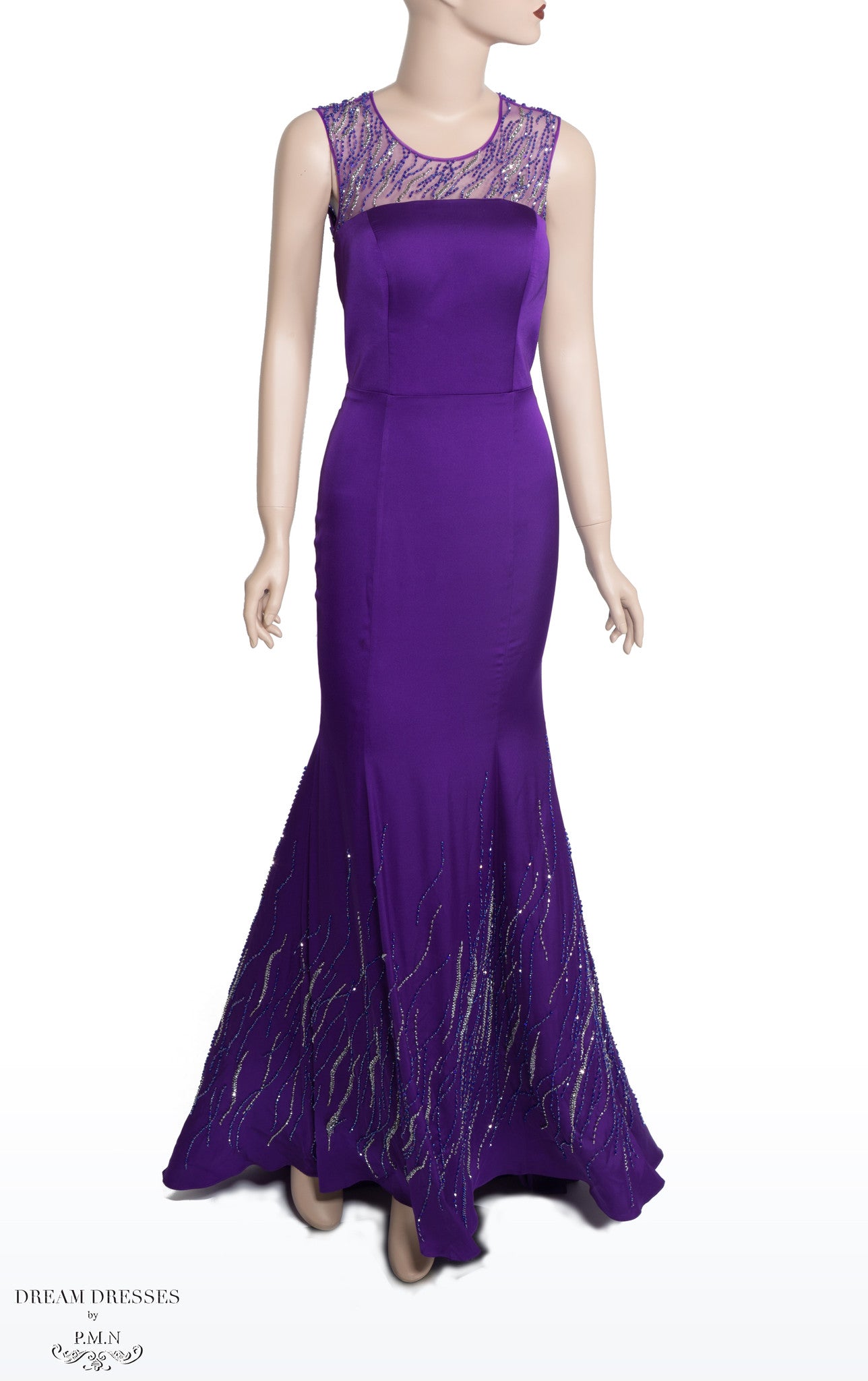 Purple Bead-embellished Dress (#Nicolle) | Dream Dresses by P.M.N.