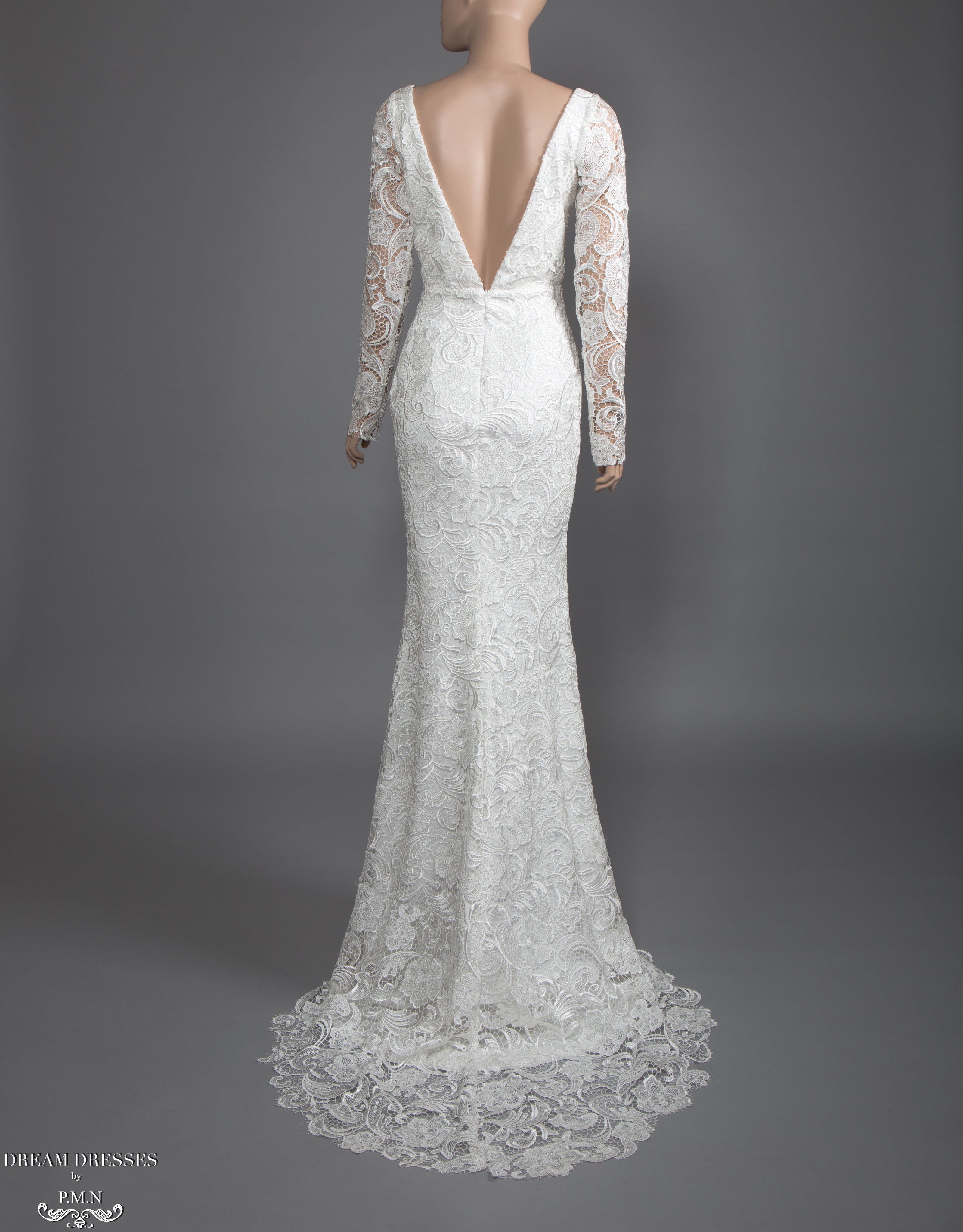 Long Sleeve Lace Wedding Dress | Dream Dresses by P.M.N | Dream Dresses ...
