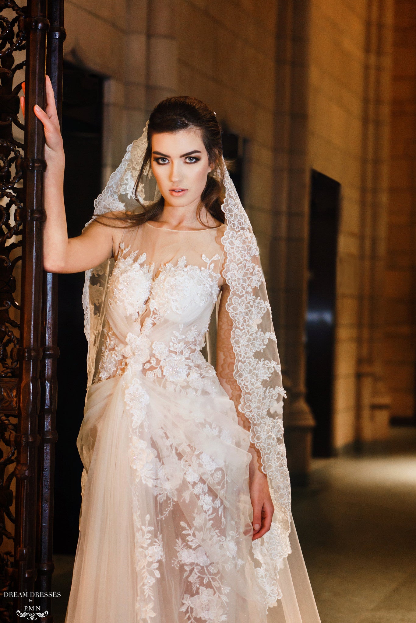 Cathedral Wedding Veil (#Izia) | Dream Dresses by P.M.N.