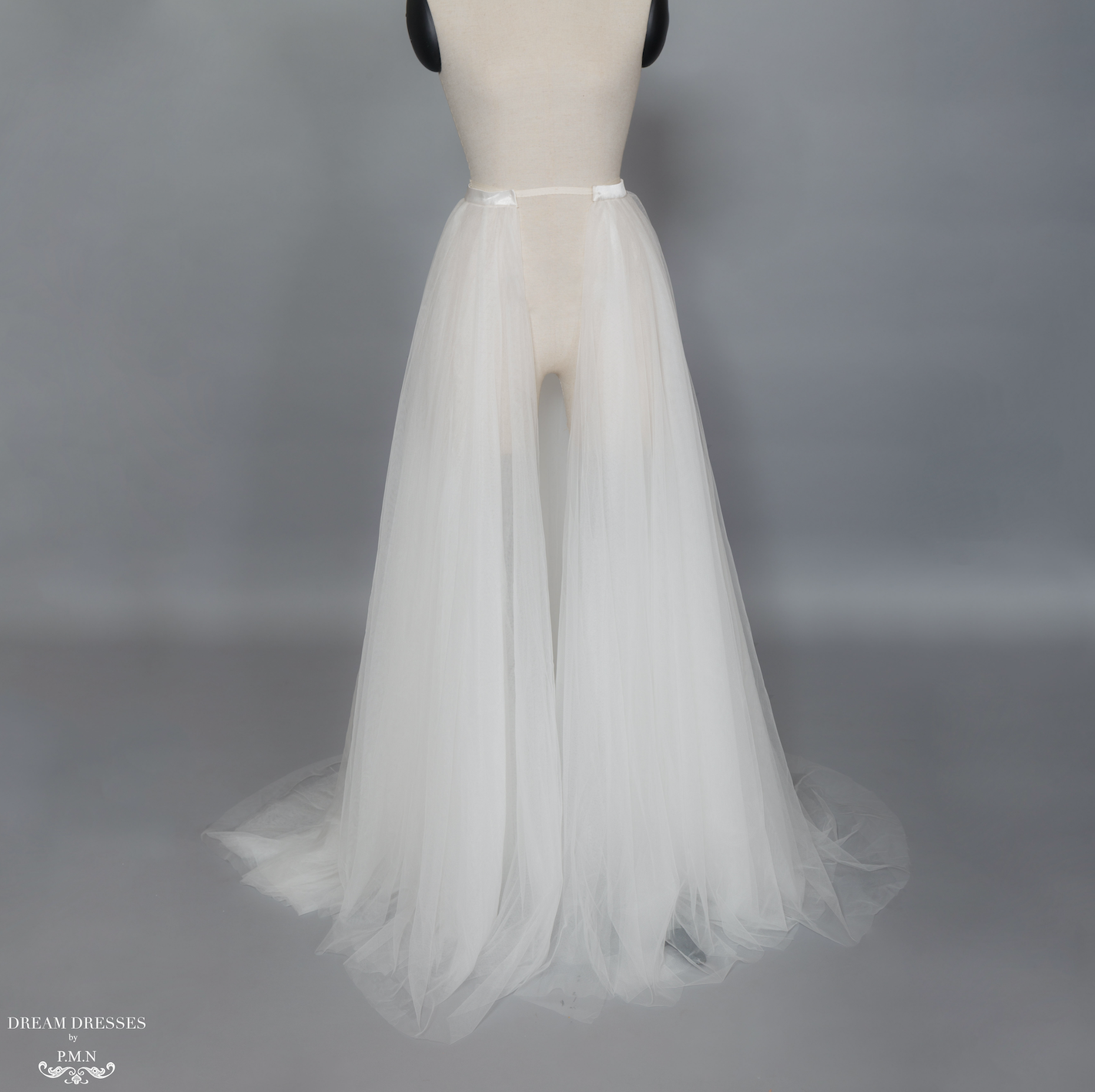 Tulle Detachable Bridal Overskirt Dream Dresses By Pmn Dream Dresses By Pmn 1278