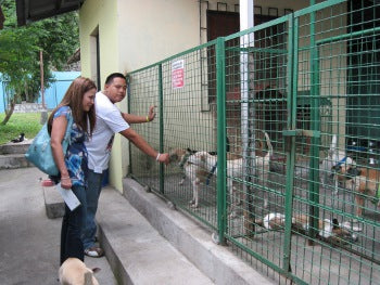 Giving back CocoTherapy - John takes Charisa on a tour around the PARC.