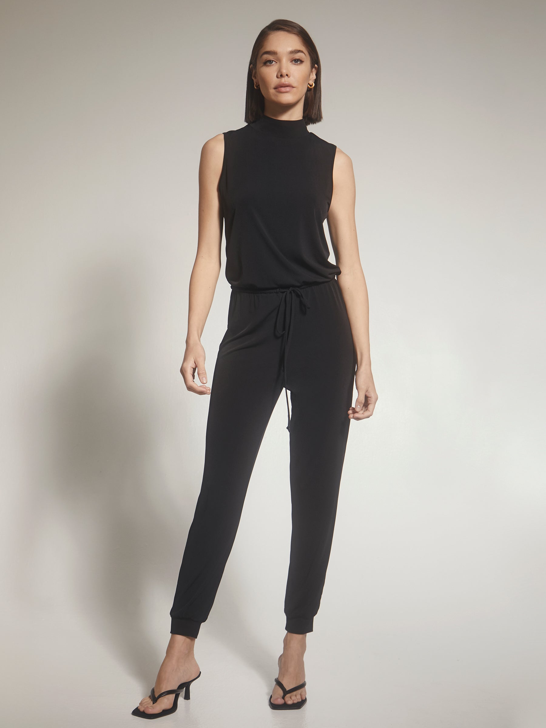 Sleeveless Turtleneck Jumpsuit