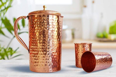 Pure Copper Pitcher Set