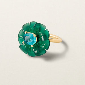 Coast Flower Ring Big Apatite - Reservoir