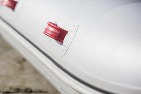 Baffle between chambers on True Kit Inflatable boat