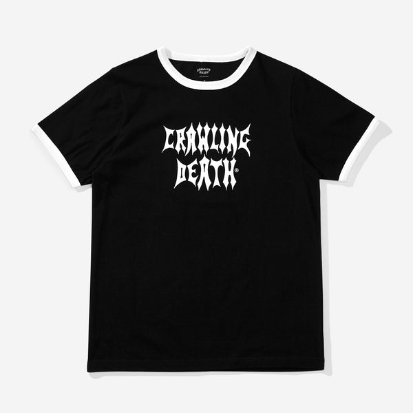 Metal Logo Ringer Tee - Black | Crawling Death Australia