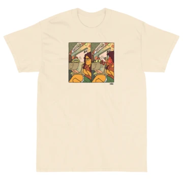The Subway Stare T-Shirt in tan