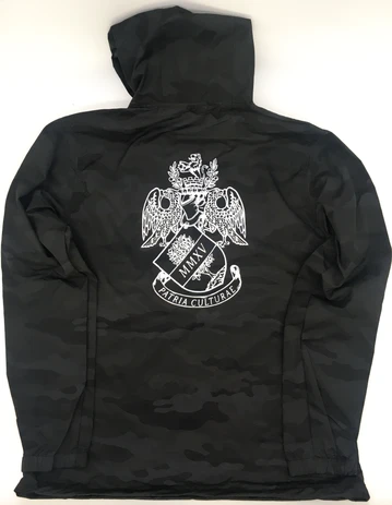 The Bronx Brand Coat of Arms Anorak Jacket in black