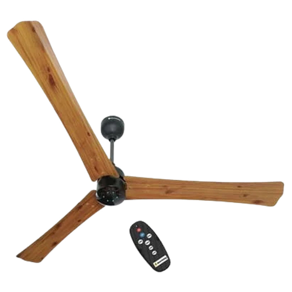 Buy Atomberg Renesa Plus Ceiling Fan With BLDC Motor And Remote 1400mm Golden Oak Wood Online at 