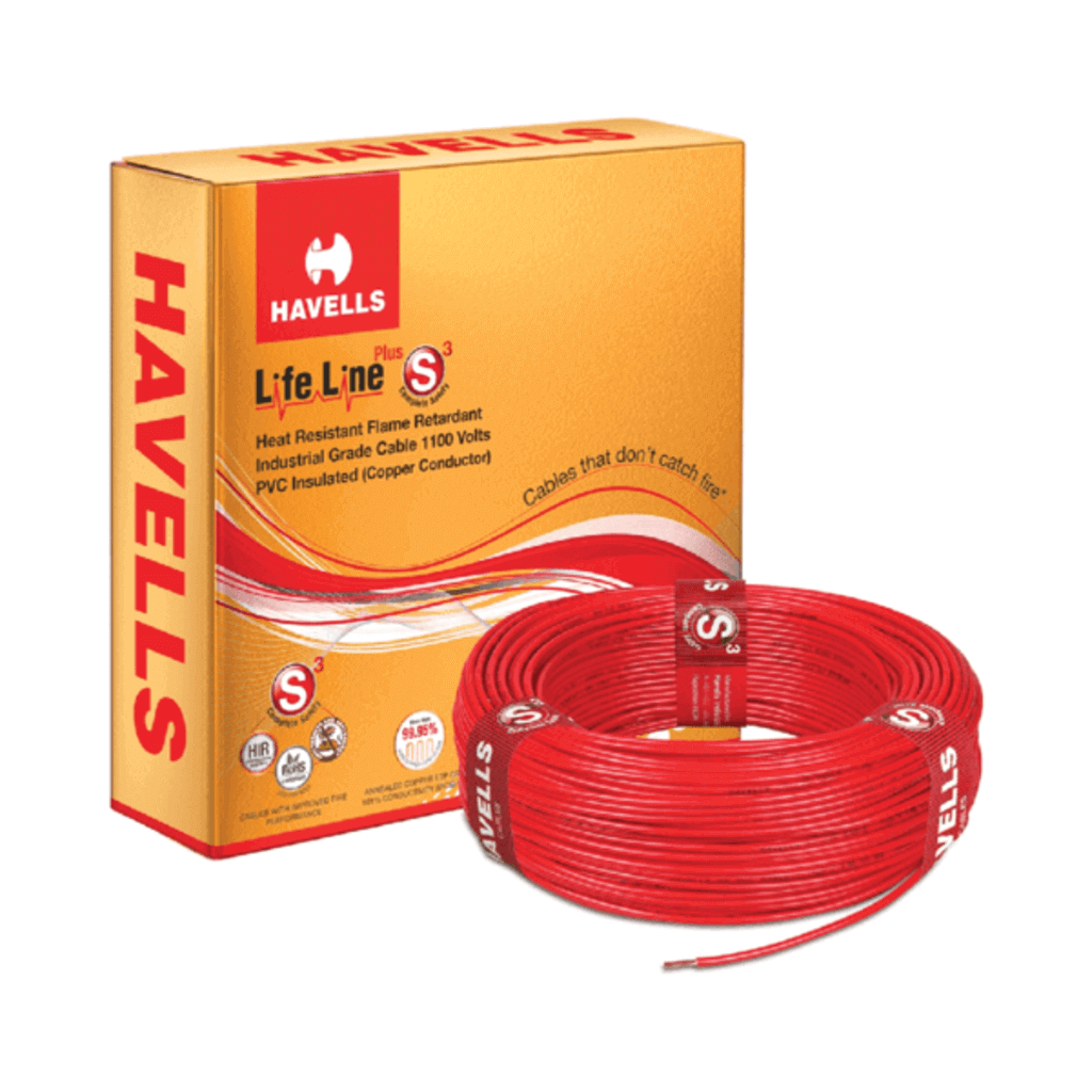 Buy Havells Life Line Plus S3 Single Core Heat Resistant Flame Retardant Pvc Insulated Industrial Cables 90 Meters Online At Bestomart