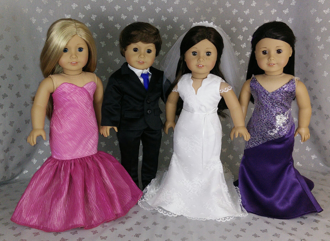 wedding dress for american girl doll