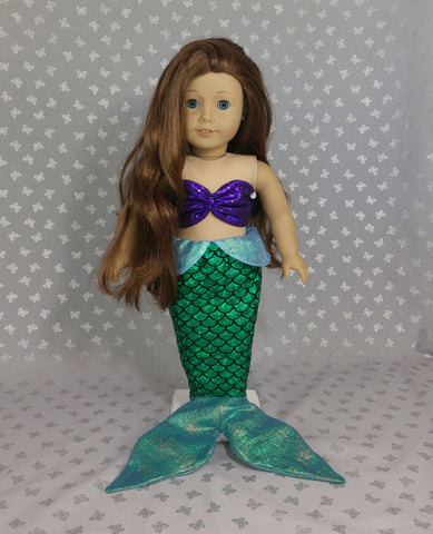 18 inch doll mermaid costume