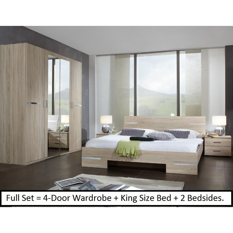 Qmax City Range German Made Bedroom Furniture Light Oak