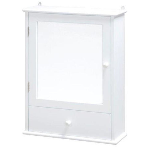 Blue Canyon "Nevada" BF0407, Bathroom Mirror Cabinet w Drawer in White