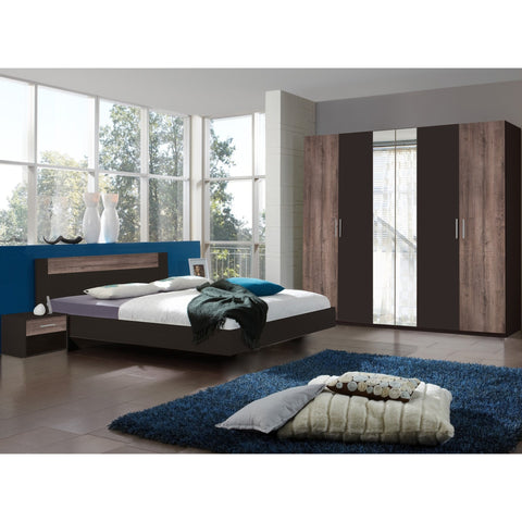 qmax 'liana' range, german made bedroom furniture. lava & muddy oak