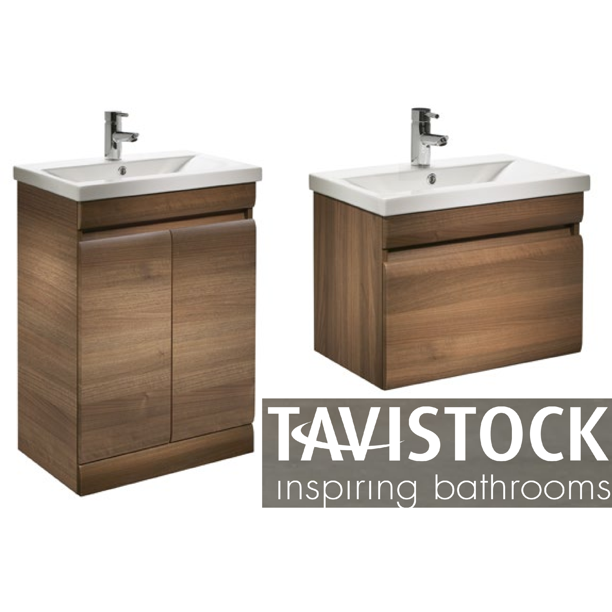 Clearance Tavistock Groove Bathroom Vanity Unit With Sink