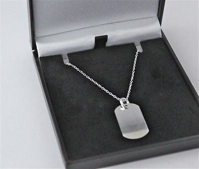 silver mens dog tags