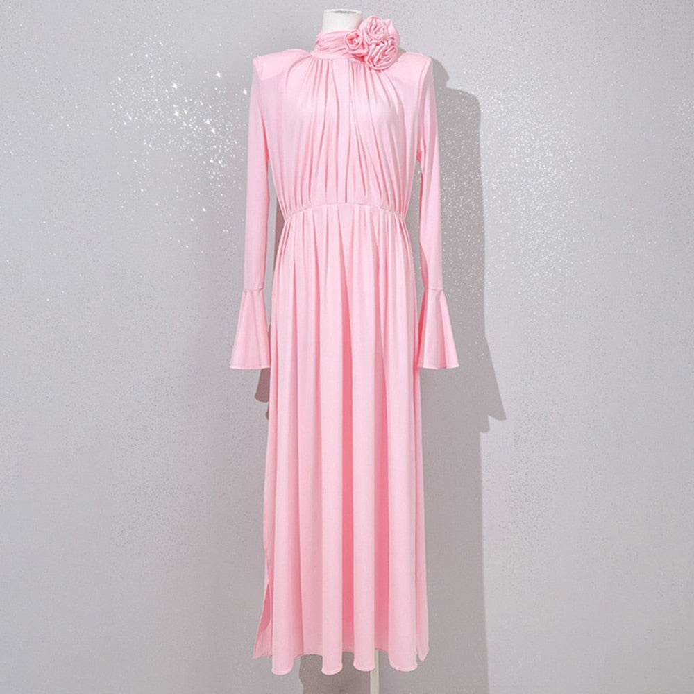 Elegant Flare Sleeve Tunic Dress for Women