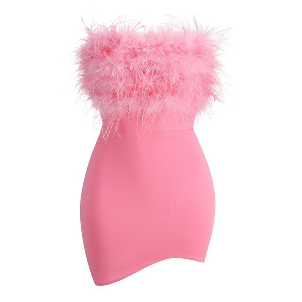 Chic Sleeveless Mini Dress with High Waist Design