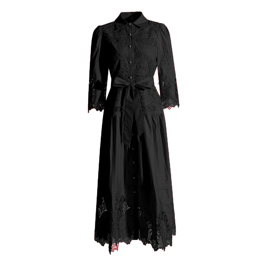 Chic Minimalist High Waist Short Sleeve Tunic Dress