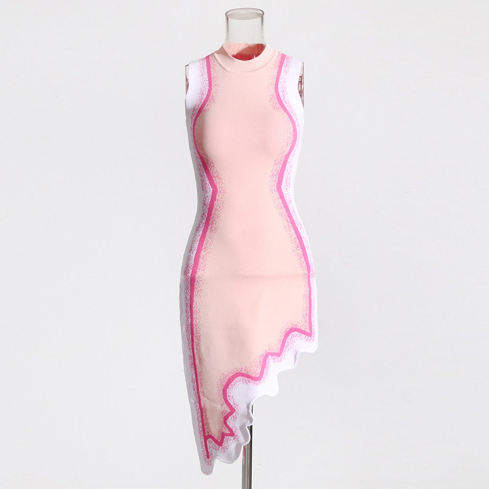 Irregular Sleeveless Summer Dress for Women