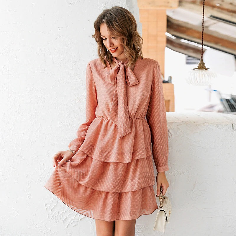 Chic V-neck A-line Chiffon Bohemian Beach Dress