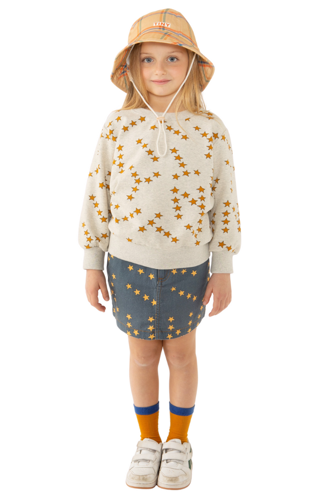 Tinycottons Tiny Stars Sweatshirt and Tiny Stars Skirt at Design Life Kids