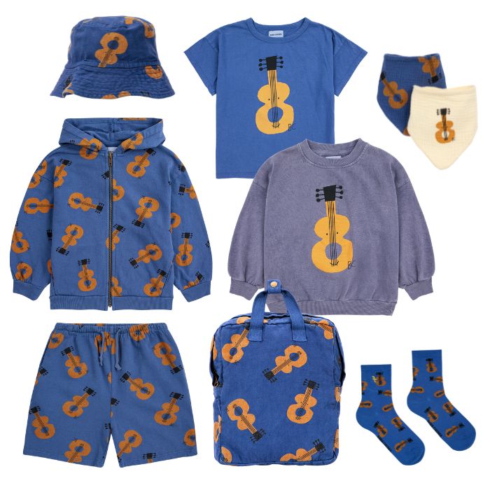 Bobo Choses SS24 Collection Guitar Prints at Design Life Kids