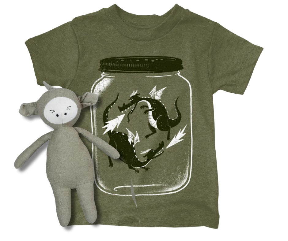 FabFabelab Dragon Buddy Doll and Factory 43 Dragonflies Tee at Design Life Kids