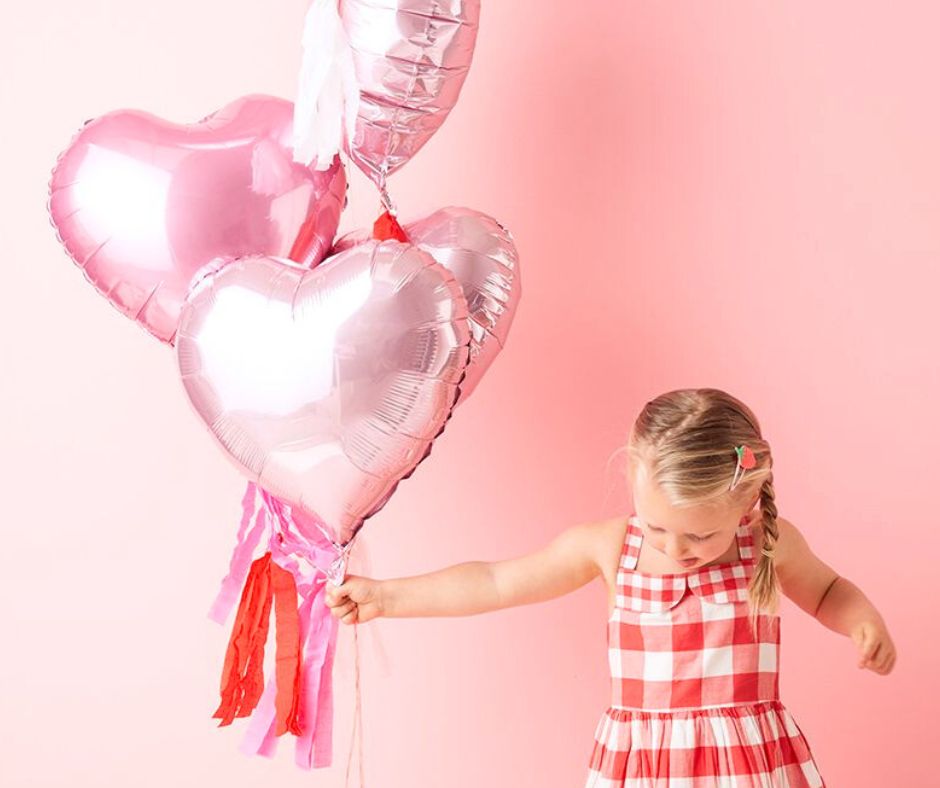 Meri Meri Heart Balloon Set of 6 at Design Life Kids