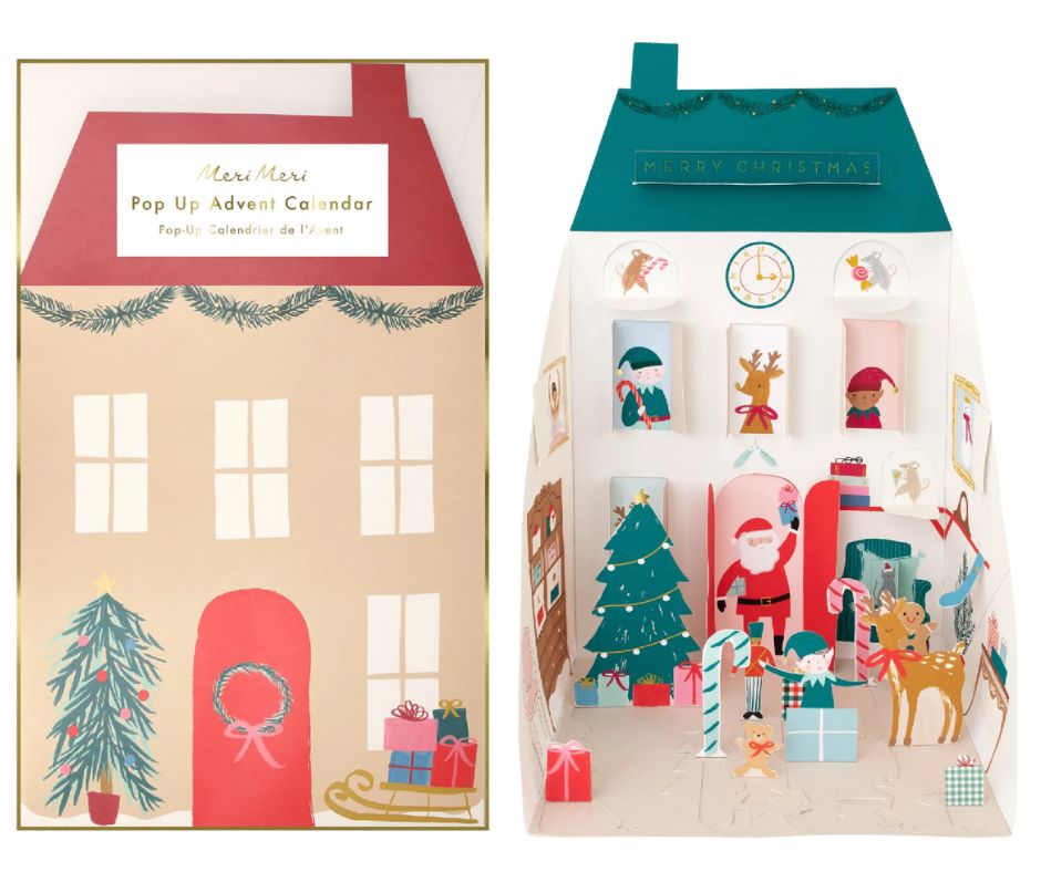 Meri Meri Santa's House Pop Up Advent Calendar at Design Life Kids