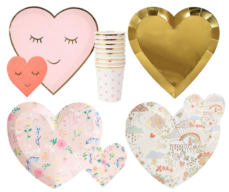 Meri Meri Valentine's Day Plates, Napkins, and Cups at Design Life Kids