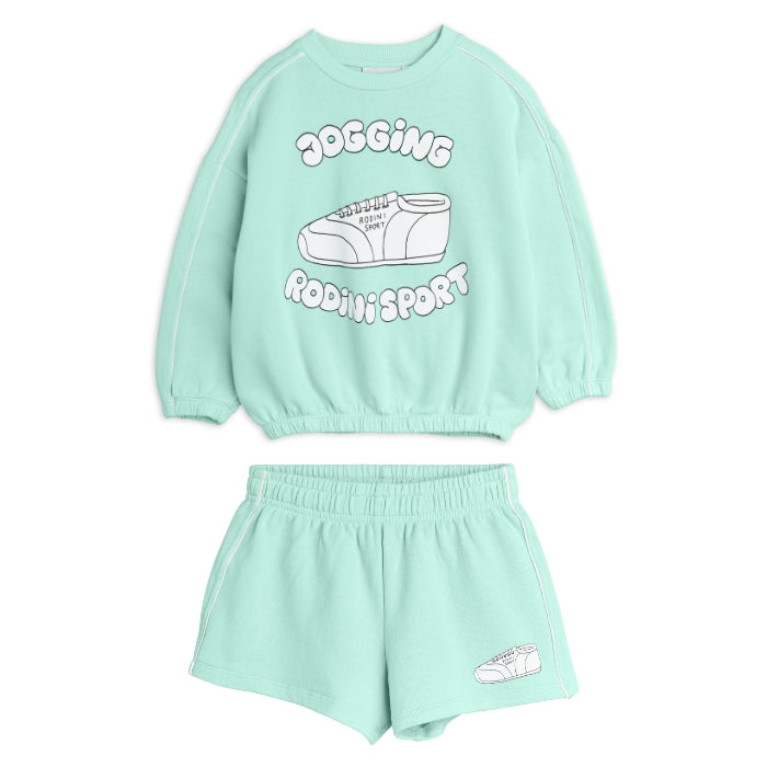 Mini Rodini Jogging Sweatshirt and Jogging Shorts at Design Life Kids