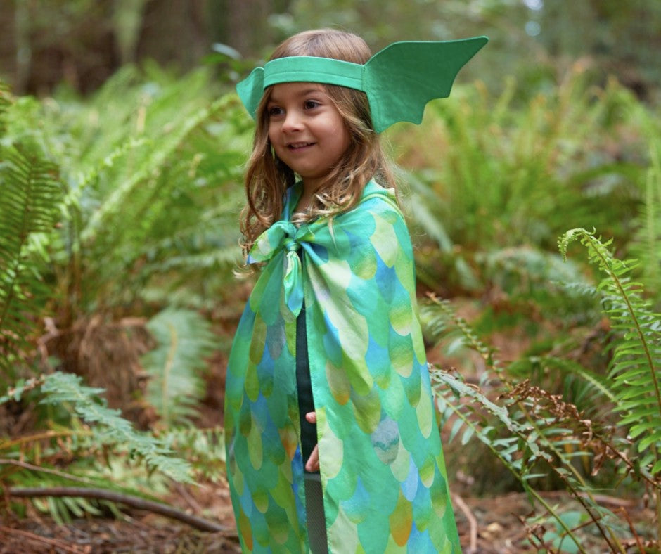 Sarah's Silks Dragon Playsilk Dress Up Set at Design Life Kids