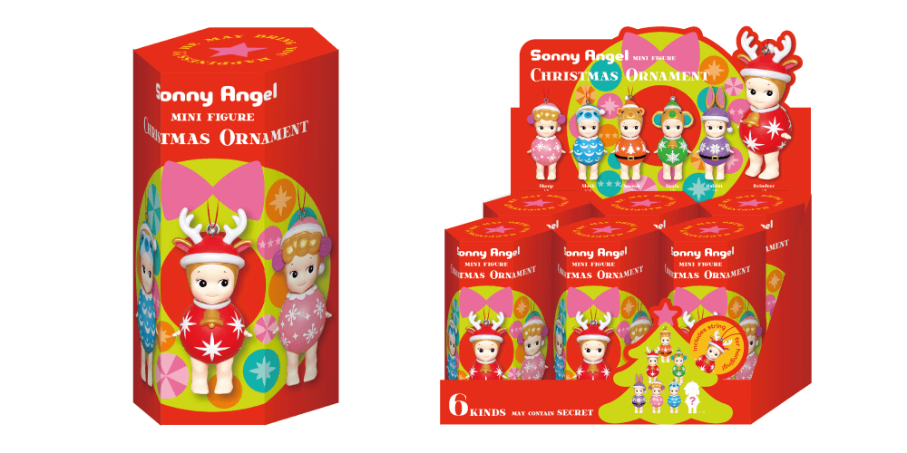 Sonny Angel Christmas Ornament 2023 Series in beautiful packaging at Design Life Kids