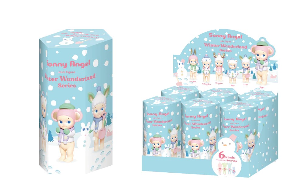 Sonny Angel Winter Wonderland Series in collector boxes at Design Life Kids