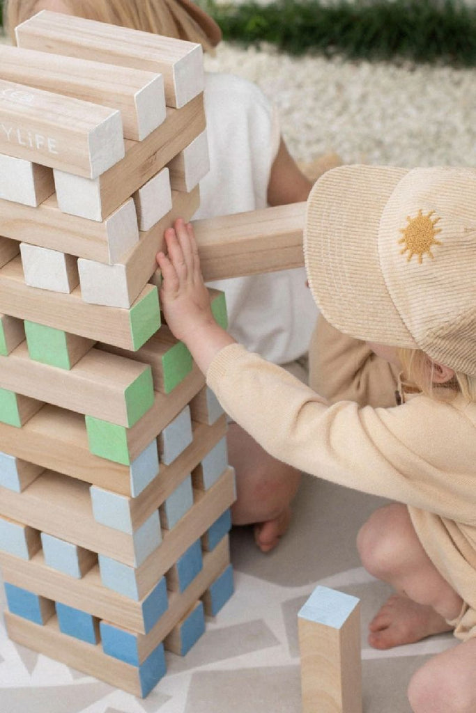 Sunnylife Wooden Mega Jumbling Tower at Design Life Kids