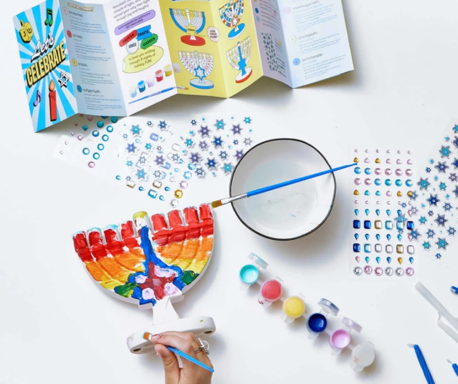 Super Smalls Hanukkah Menorah Craft Kit at Design Life Kids