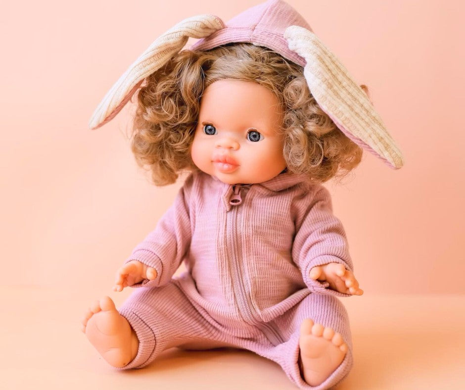 Tiny Harlow Tiny Threads Doll Bunny Onesie at Design Life Kids