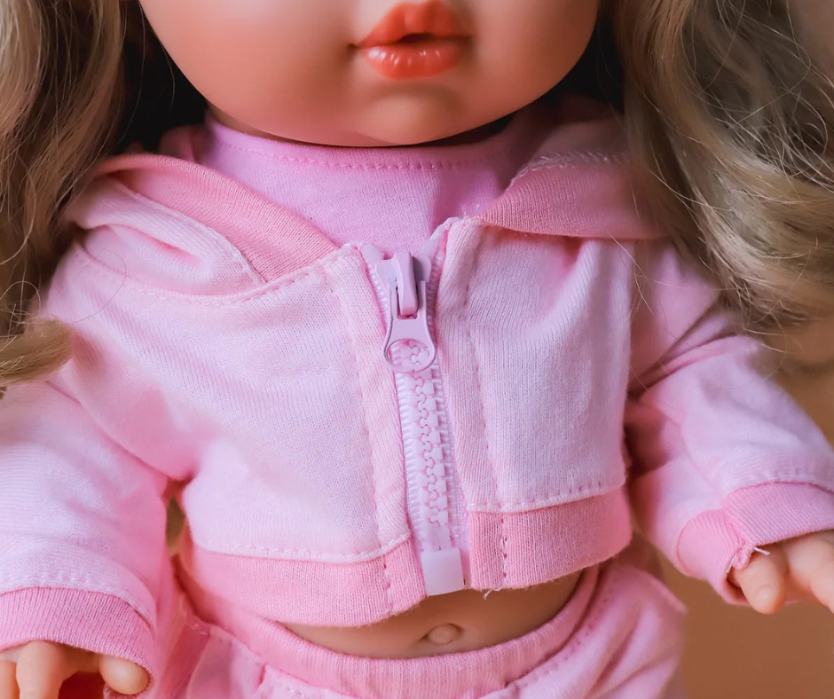 Tiny Harlow Tiny Threads Doll Tracksuit Hoodie at Design Life Kids