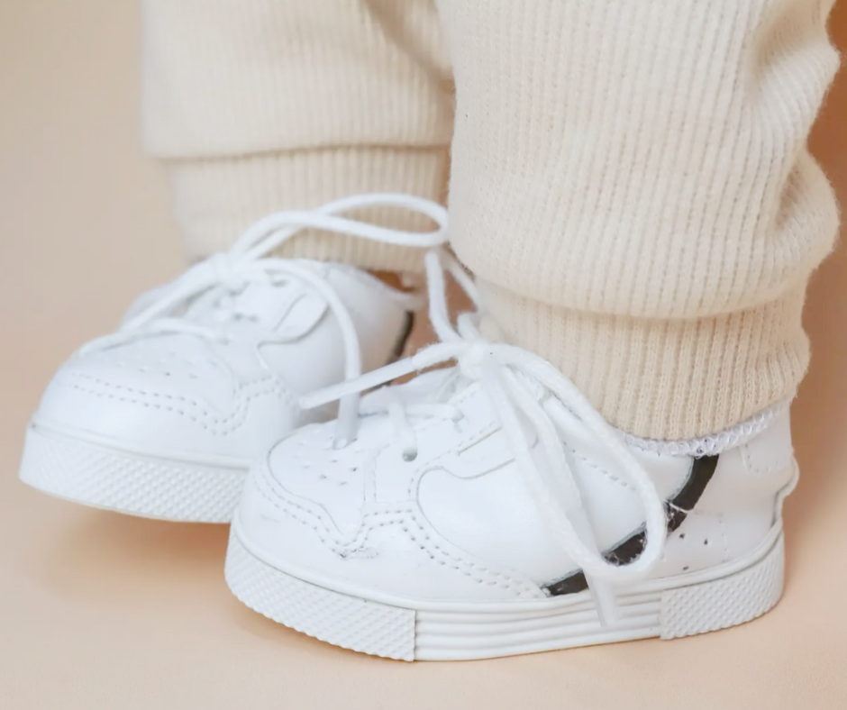 Tiny Harlow Tiny Tootsie Doll Striped Sneakers at Design Life Kids