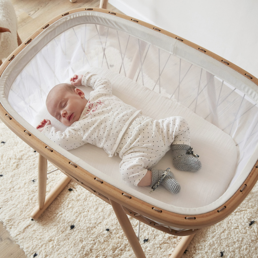 Charlie Crane Kumi Wooden Mesh Baby Bassinet Crib – Design Life Kids