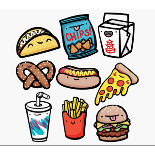 Kawaii Food Sticker Pack – Design Life Kids
