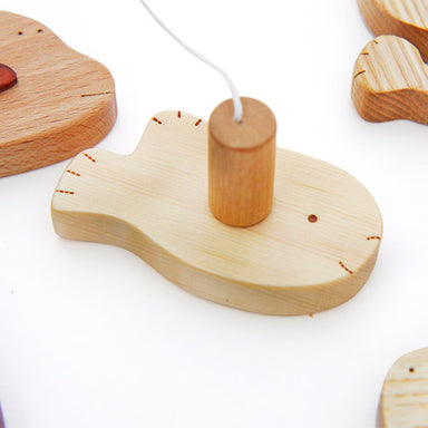 wooden fishing set