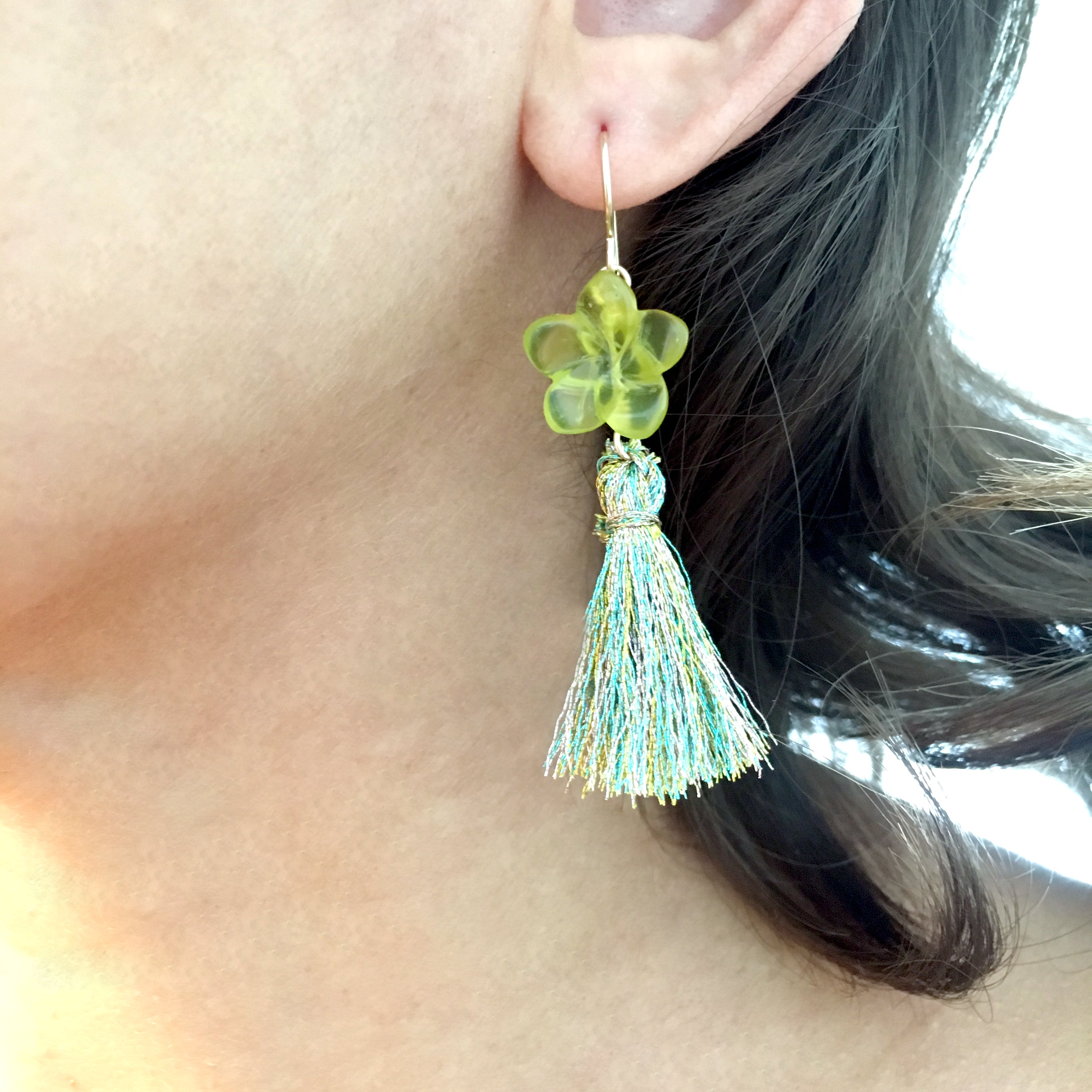 Tropical Flower Earrings