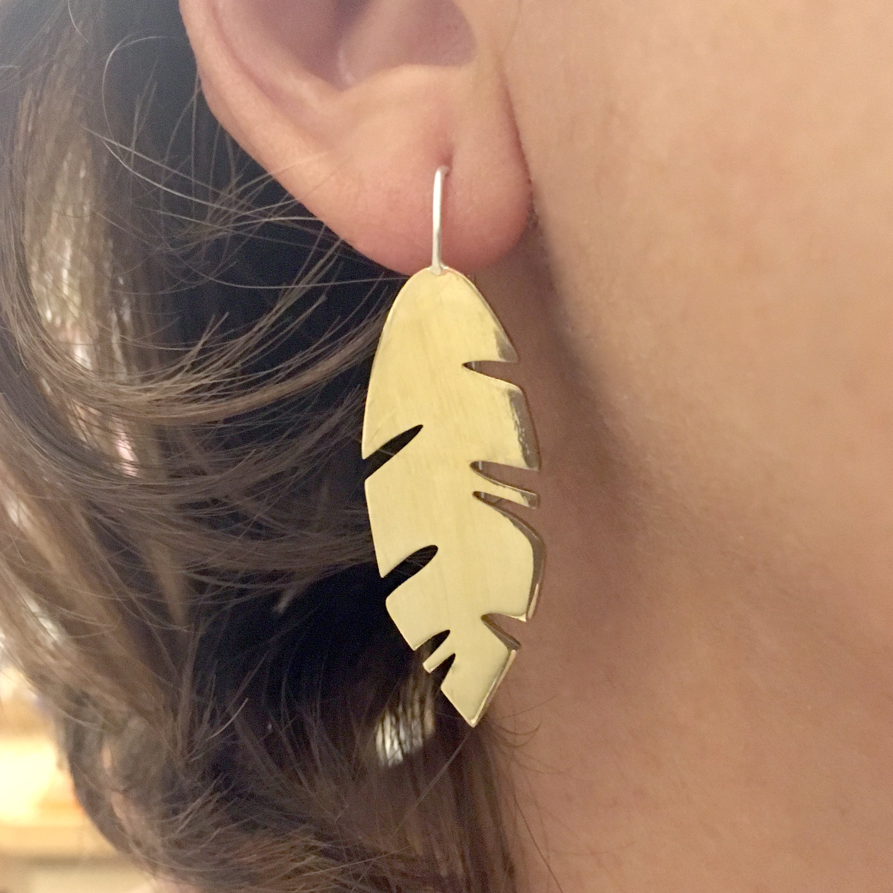 Tropical Leaf earrings