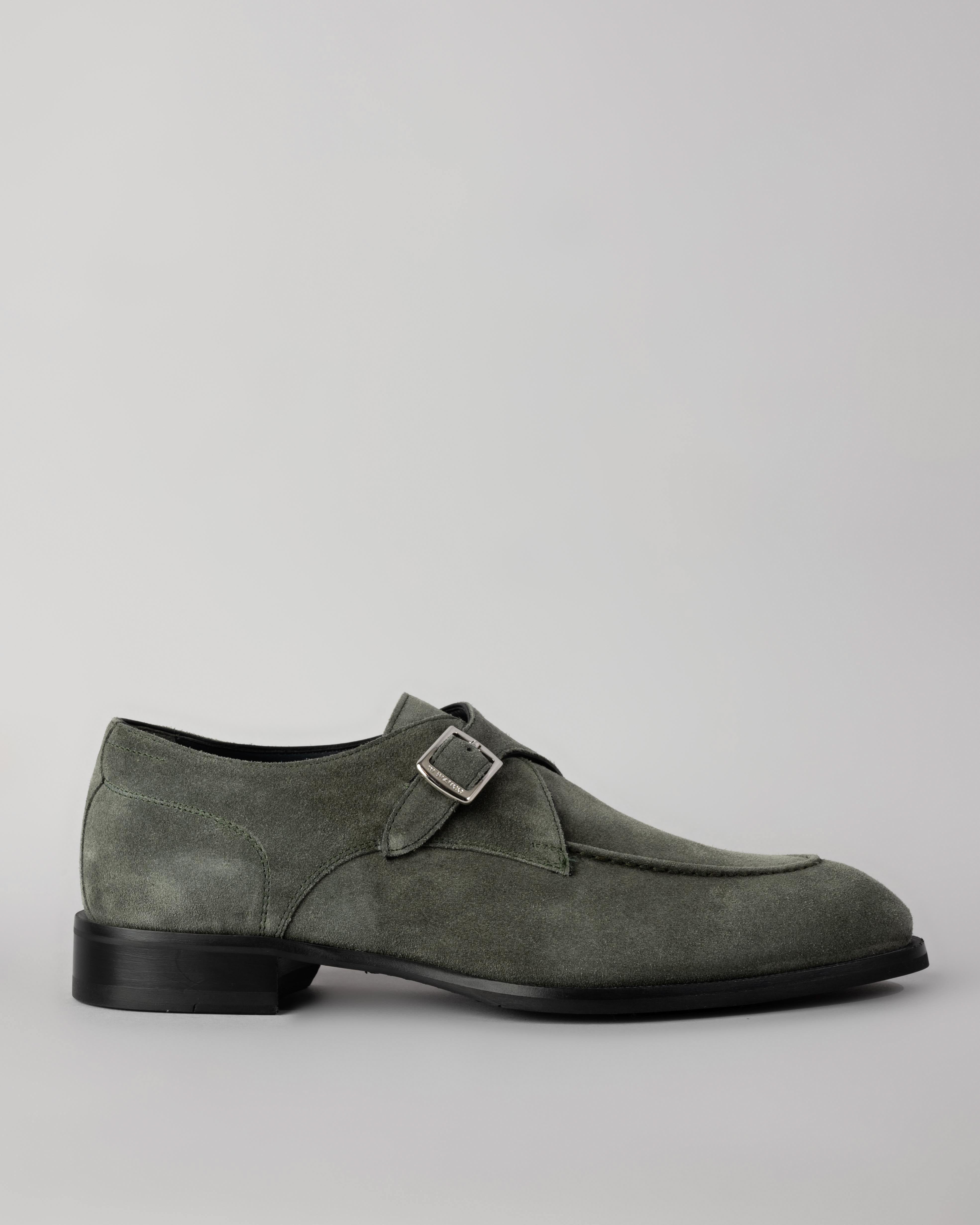 Parma Suede Monk Strap Shoe