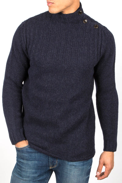 barbour thetford button neck sweater