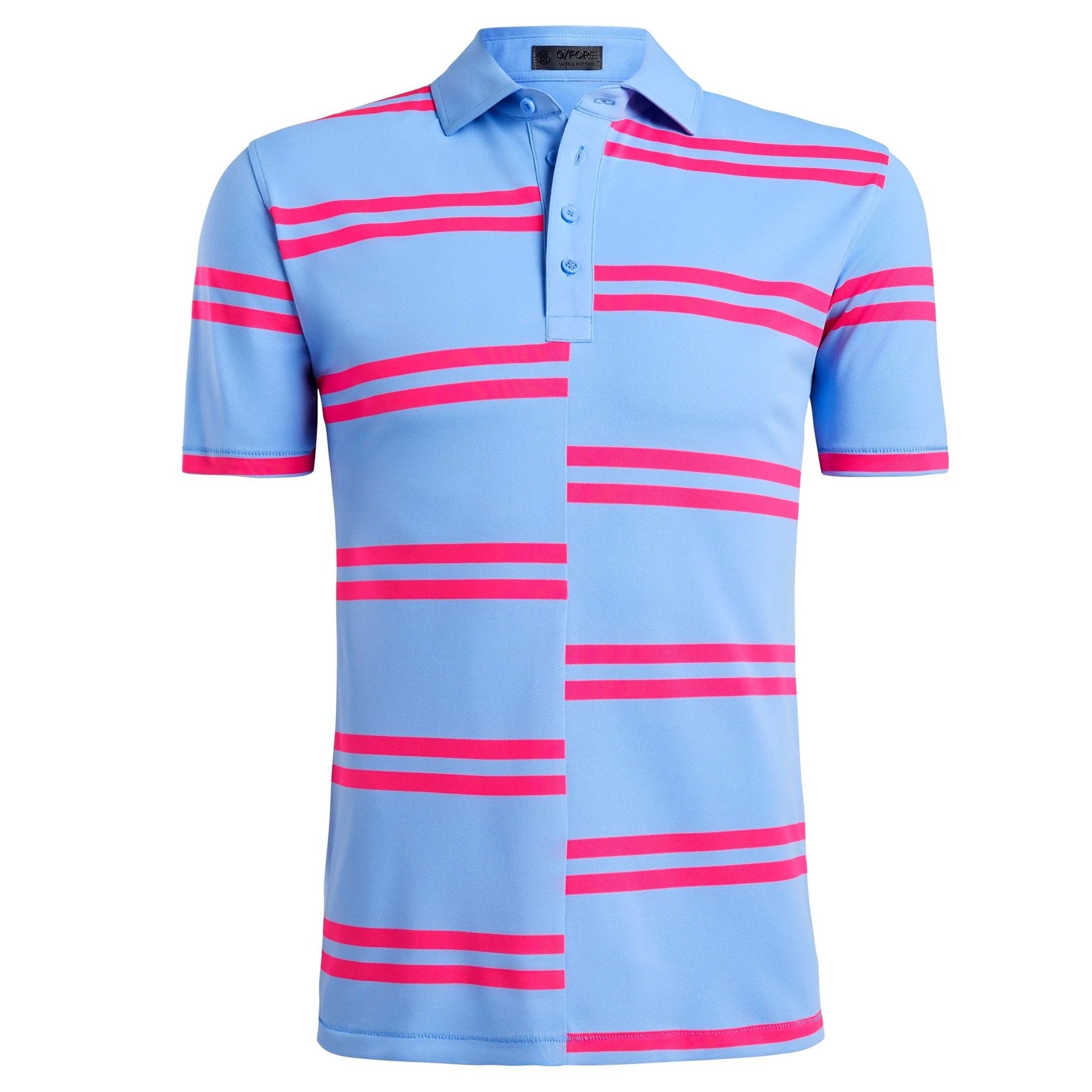 Offset Stripe Polo