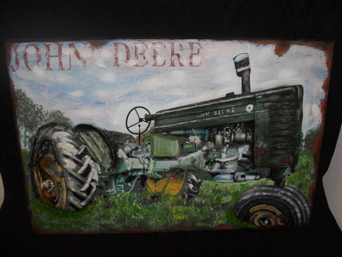 Tin Deere John Sign 3 Dimensional – Jantiques LLC.